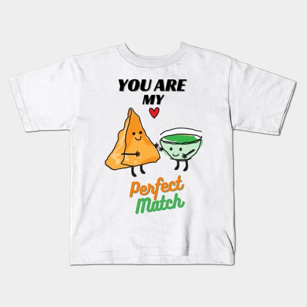 You are my perfect Match - Desi valentines day gift Kids T-Shirt by Swag Like Desi